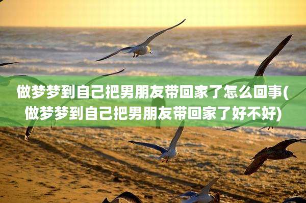 做梦梦到自己把男朋友带回家了怎么回事(做梦梦到自己把男朋友带回家了好不好)