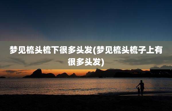 梦见梳头梳下很多头发(梦见梳头梳子上有很多头发)