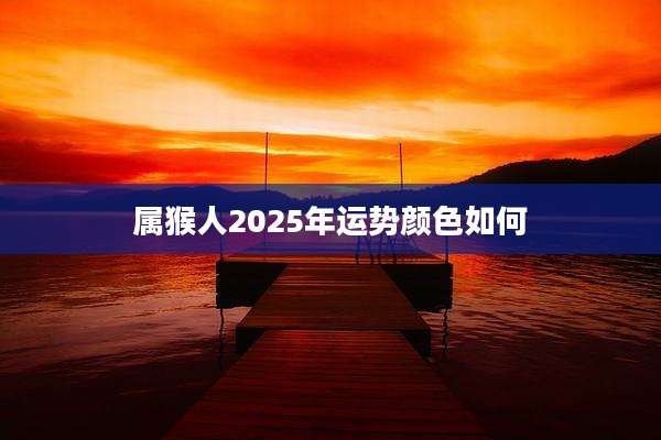 属猴人2025年运势颜色如何