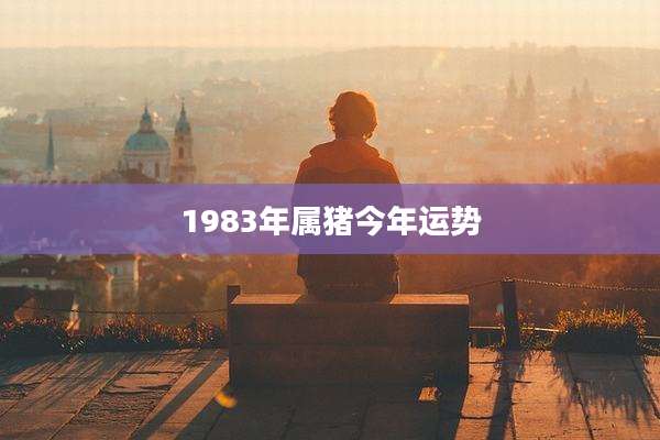 1983年属猪今年运势