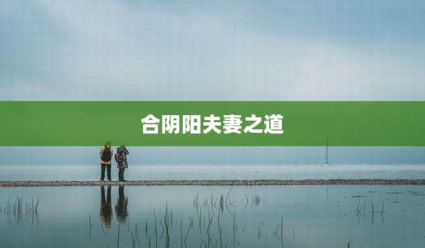 合阴阳夫妻之道