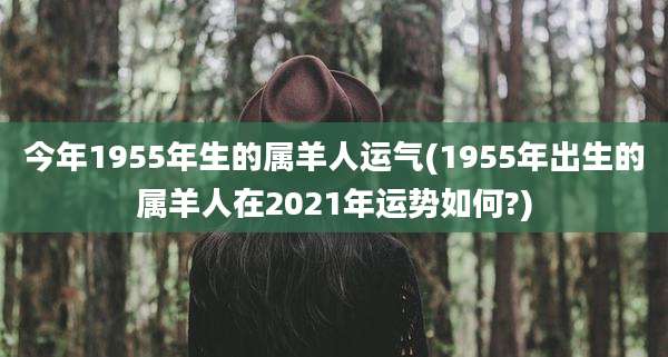 今年1955年生的属羊人运气(1955年出生的属羊人在2021年运势如何?)