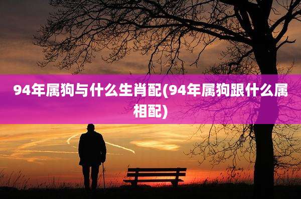 94年属狗与什么生肖配(94年属狗跟什么属相配)
