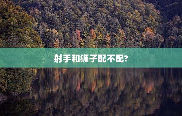 射手和狮子配不配?