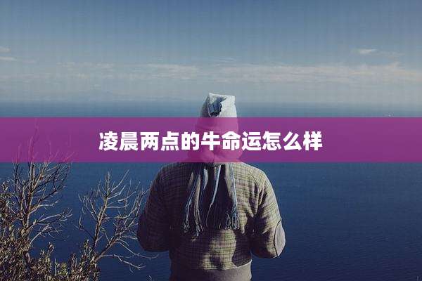 凌晨两点的牛命运怎么样