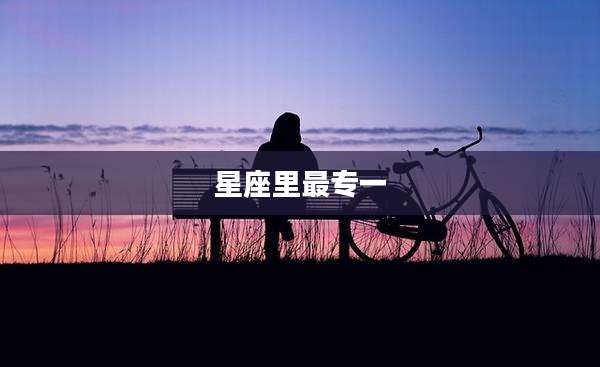 星座里最专一