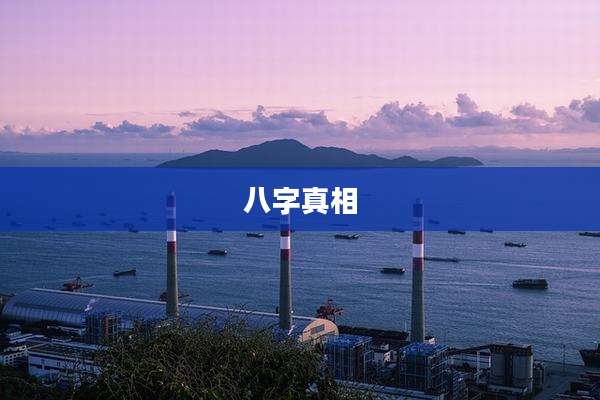 八字真相