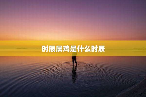 时辰属鸡是什么时辰