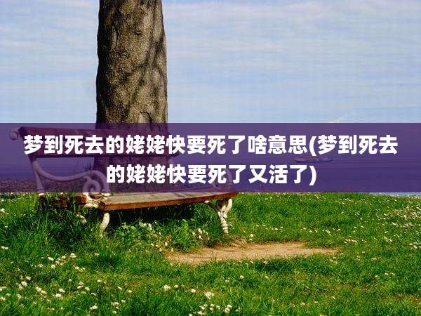 梦到死去的姥姥快要死了啥意思(梦到死去的姥姥快要死了又活了)