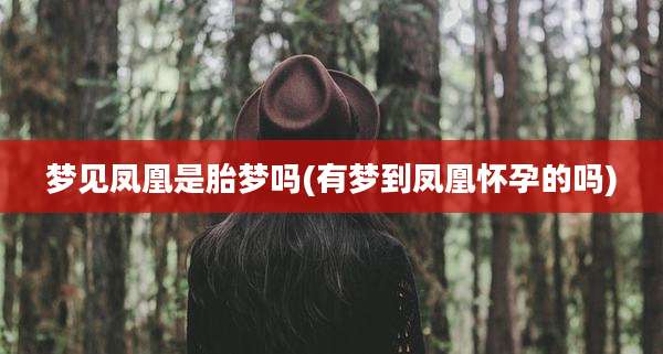 梦见凤凰是胎梦吗(有梦到凤凰怀孕的吗)