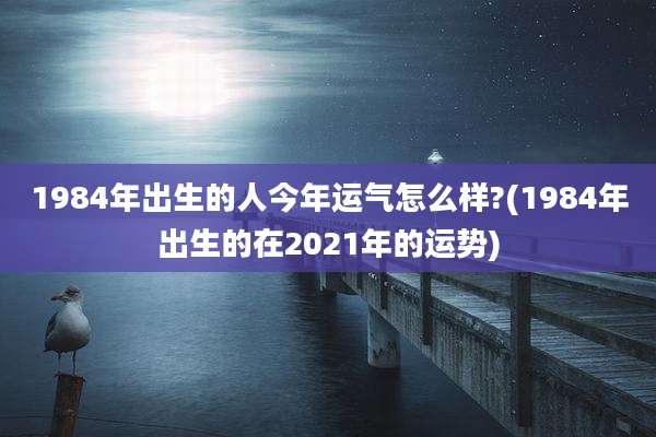 1984年出生的人今年运气怎么样?(1984年出生的在2021年的运势)