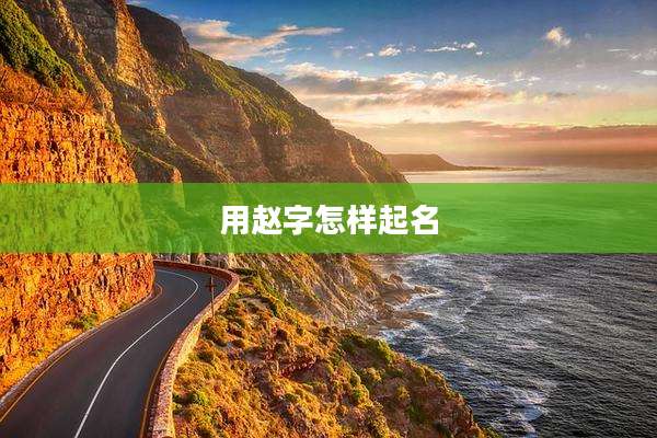 用赵字怎样起名