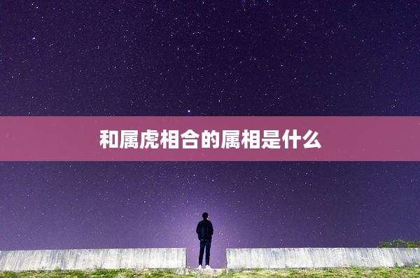 和属虎相合的属相是什么