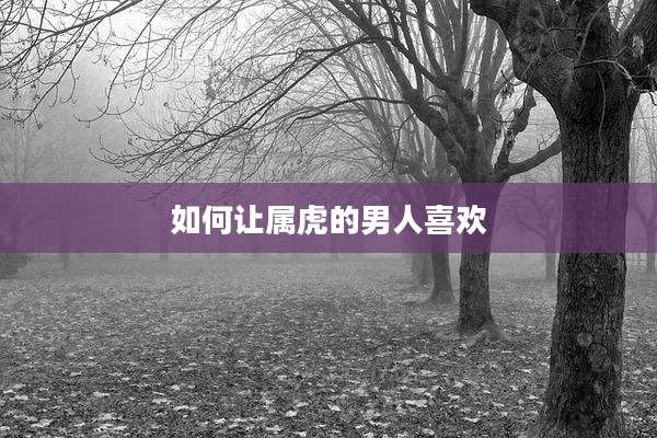 如何让属虎的男人喜欢