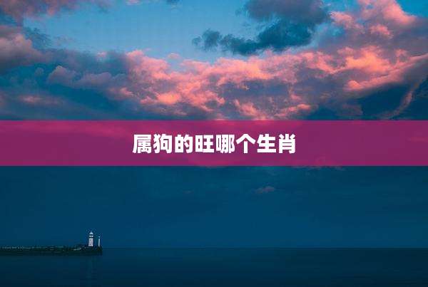 属狗的旺哪个生肖