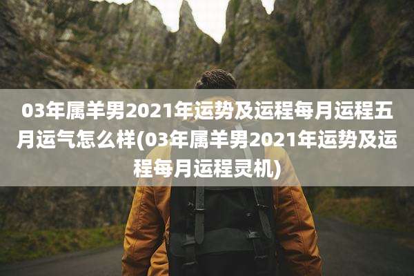 03年属羊男2021年运势及运程每月运程五月运气怎么样(03年属羊男2021年运势及运程每月运程灵机)