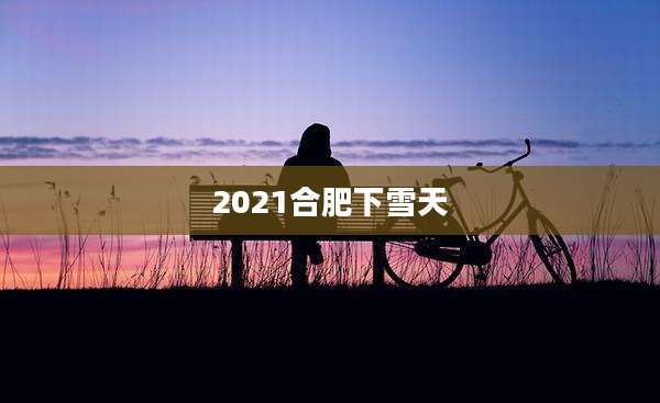 2021合肥下雪天