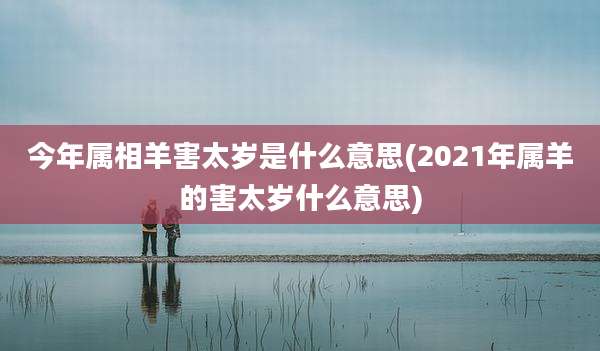 今年属相羊害太岁是什么意思(2021年属羊的害太岁什么意思)