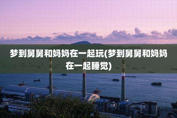 梦到舅舅和妈妈在一起玩(梦到舅舅和妈妈在一起睡觉)