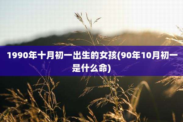 1990年十月初一出生的女孩(90年10月初一是什么命)