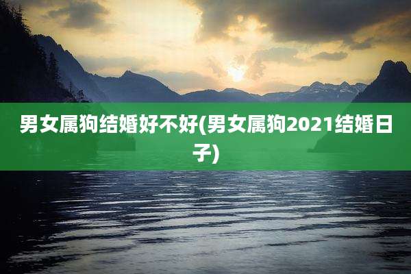 男女属狗结婚好不好(男女属狗2021结婚日子)