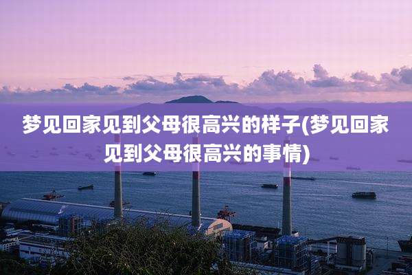 梦见回家见到父母很高兴的样子(梦见回家见到父母很高兴的事情)