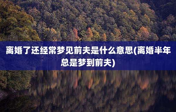 离婚了还经常梦见前夫是什么意思(离婚半年总是梦到前夫)