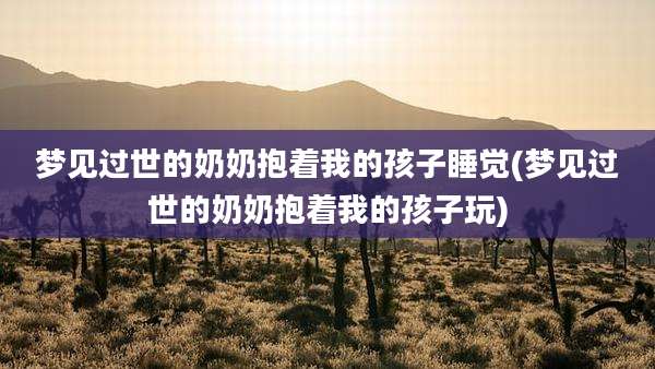 梦见过世的奶奶抱着我的孩子睡觉(梦见过世的奶奶抱着我的孩子玩)