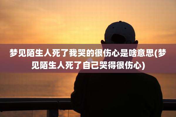 梦见陌生人死了我哭的很伤心是啥意思(梦见陌生人死了自己哭得很伤心)