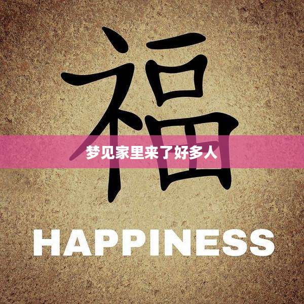 梦见家里来了好多人