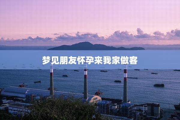 梦见朋友怀孕来我家做客