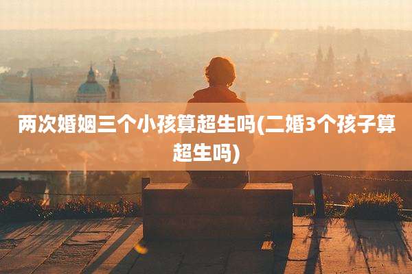 两次婚姻三个小孩算超生吗(二婚3个孩子算超生吗)