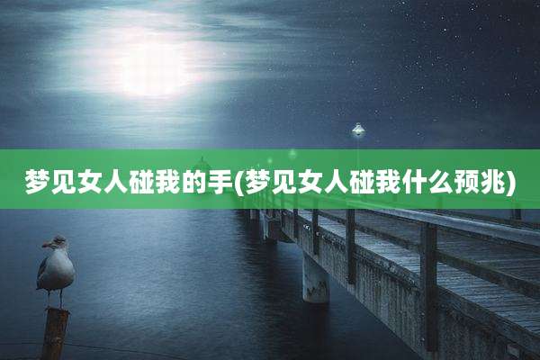 梦见女人碰我的手(梦见女人碰我什么预兆)