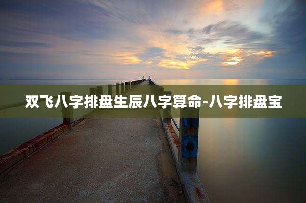 双飞八字排盘生辰八字算命-八字排盘宝