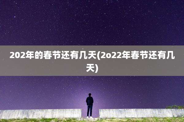 202年的春节还有几天(2o22年春节还有几天)