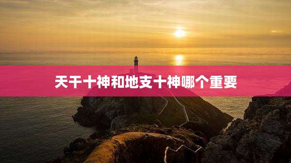 天干十神和地支十神哪个重要