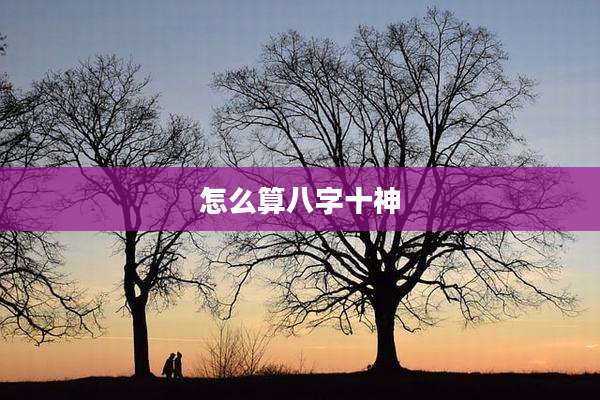 怎么算八字十神