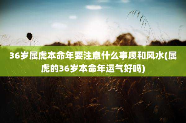 36岁属虎本命年要注意什么事项和风水(属虎的36岁本命年运气好吗)