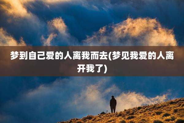 梦到自己爱的人离我而去(梦见我爱的人离开我了)