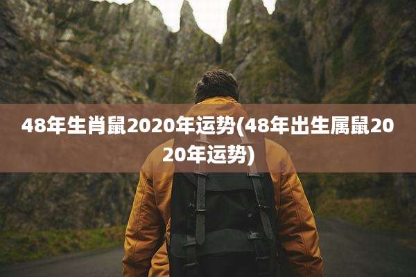 48年生肖鼠2020年运势(48年出生属鼠2020年运势)