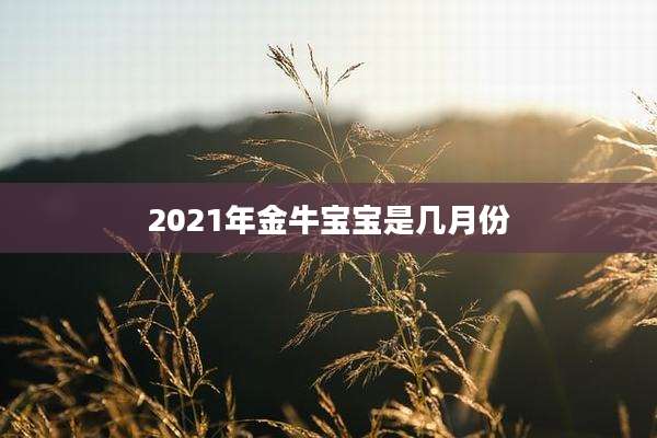 2021年金牛宝宝是几月份