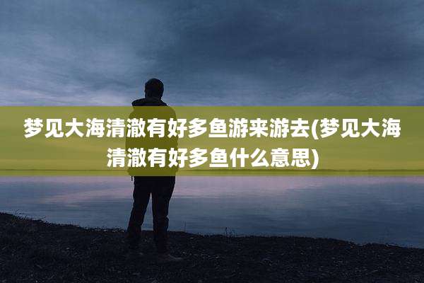 梦见大海清澈有好多鱼游来游去(梦见大海清澈有好多鱼什么意思)