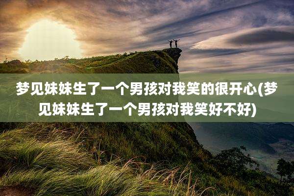 梦见妹妹生了一个男孩对我笑的很开心(梦见妹妹生了一个男孩对我笑好不好)