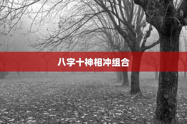 八字十神相冲组合