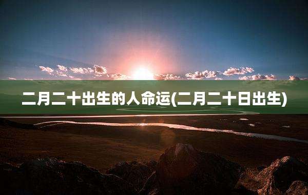 二月二十出生的人命运(二月二十日出生)