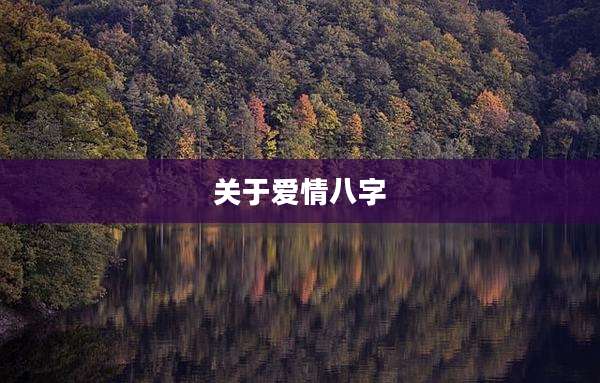关于爱情八字