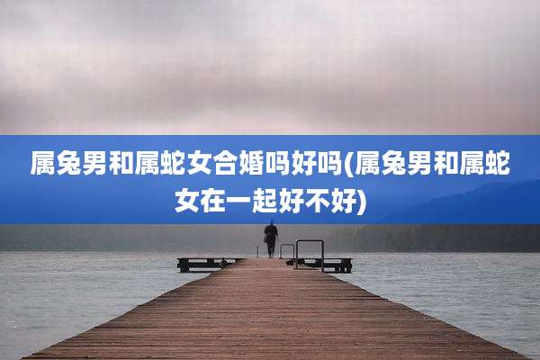 属兔男和属蛇女合婚吗好吗(属兔男和属蛇女在一起好不好)