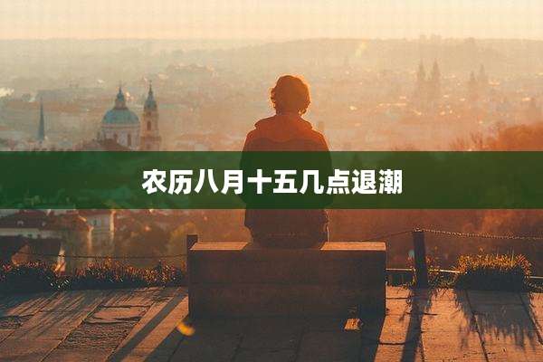 农历八月十五几点退潮