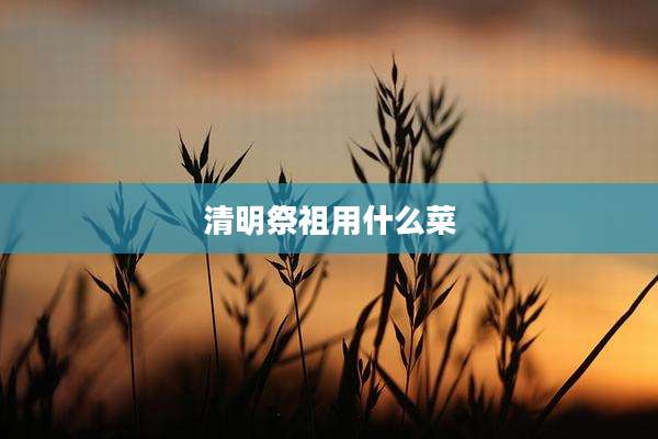 清明祭祖用什么菜