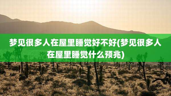梦见很多人在屋里睡觉好不好(梦见很多人在屋里睡觉什么预兆)